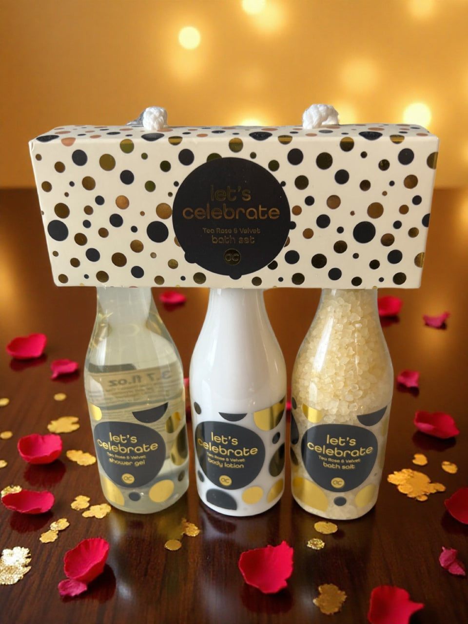 Accentra let's celebrate Prosit Neujahr Duschgel, Körperlotion, Badesalz