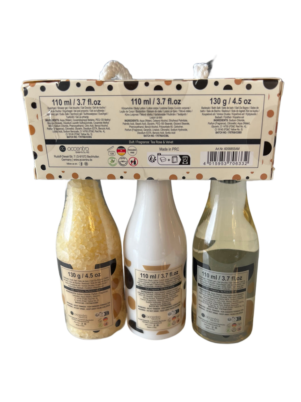 Accentra let's celebrate Prosit Neujahr Duschgel, Körperlotion, Badesalz